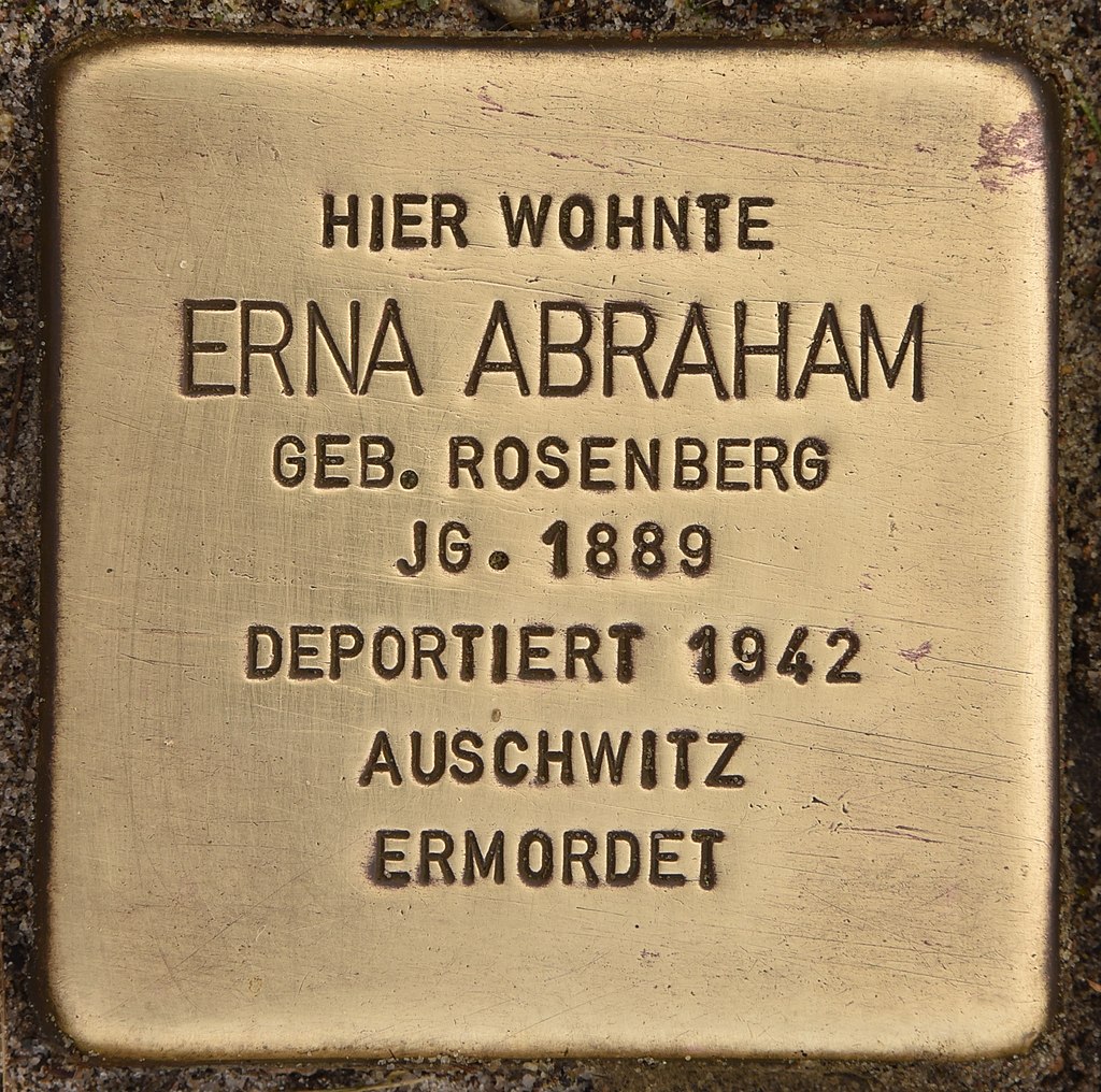 Stolperstein für Erna Abraham (Oranienburg).jpg