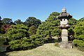 Stone lantern at Rikugi-en garden in Bunkyō, Tokyo.