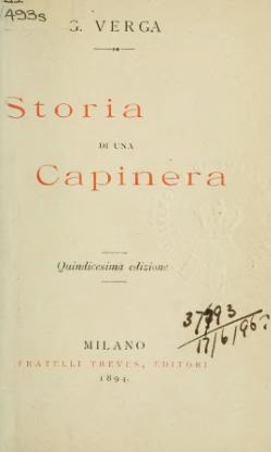 Indice:Storia di una Capinera (1894).djvu - Wikisource