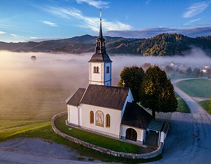 St. John the Baptist's Parish Church in Suha, Škofja Loka municipality, Slovenia