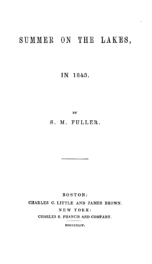 Title page for Summer on the Lakes Summer on the Lakes 1843.png
