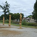 Sculptures sur le cours stanislas de Mirecourt