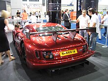 Rear view TVR Cerbera Speed 12 at the British International Motor Show 2006 (rear).jpg