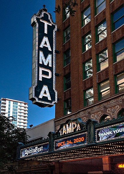 Image: Tampa Theatre Sign  7237