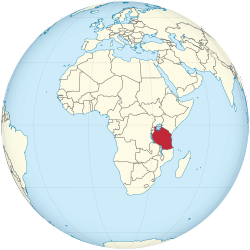 Tanzanya dünya üzerinde (Afrika merkezli).svg