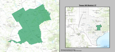 Distrito 17 del Congreso de los Estados Unidos de Texas (desde 2013) .tif