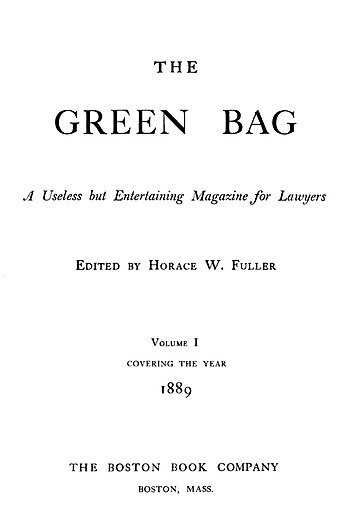 The Green Bag (1889–1914)