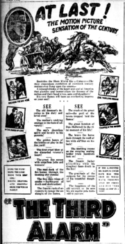 Newspaper ad The Third Alarm 1922.png