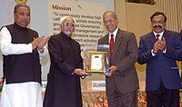 Vice President, Mohammad Hamid Ansari giving away the ICSI Corporate Governance Award to the Chairman of Metro, E. Sreedharan, organised by the Institute of Company Secretaries of India, in New Delhi The Vice President, Mohammad Hamid Ansari giving away the ICSI Corporate Governance Award to the Chairman of Metro, Mr. E. Sreedharan, organised by the Institute of Company Secretaries of India, in New Delhi.jpg