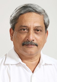 The official photograph of the Union Minister for Defence, Shri Manohar Parrikar.jpg