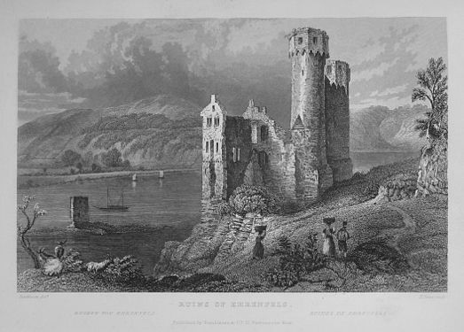 Steel engraving by William Tombleson, 1840
