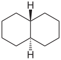 Formula structurală a decalinei (un bicicloalcan)