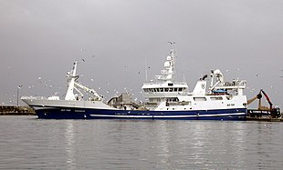 The Irish RSW Pelagic Trawler Brendelen SO709 in Skagen harbour Trawler Skagen harbour.jpg