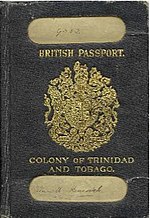 Минијатура за Пасош Тринидада и Тобага