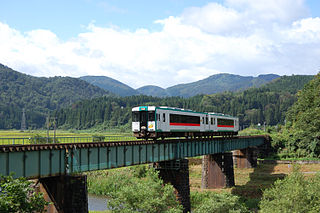 Rikuu West Line railway line in Japan