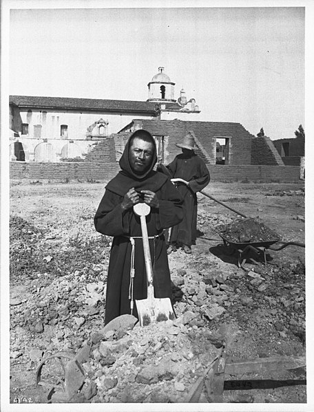 File:Two Neophytes at work on the rebuilding of Mission San Luis Rey de Francia, California, 1904 (CHS-4142).jpg