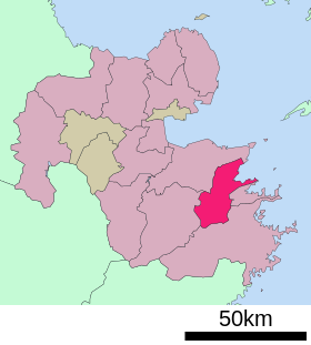 Usuki in Oita Prefecture Ja.svg