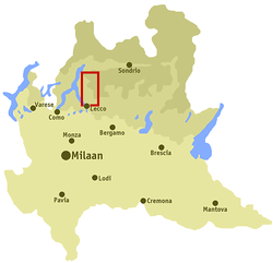 Valsassina - Localizzazione