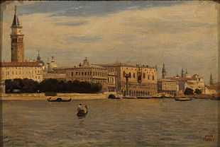 Venise depuis la Douane, Jean-Baptiste Camille Corot (1834).