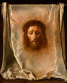 The Veil of Veronica, painting by Domenico Fetti (c. 1620). Veronicas Svetteduk av Domenico Fetti.jpg