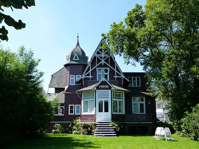 Villa Undine in Binz on German Rugia Island, built in 1885 by Wolgaster Holzbau.