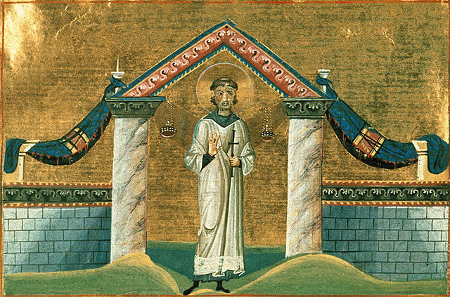 St. Vincent of Saragossa (Menologion of Basil II, 10th century).