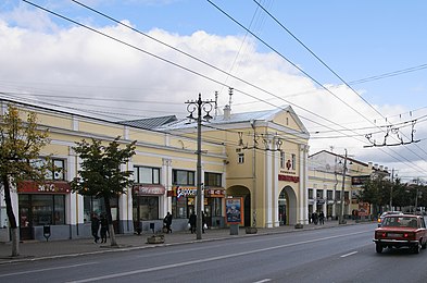 Большая московская фото. Торговые ряды, Владимир, большая Московская улица. Улица большая Московская во Владимире. Центр города Владимир ул большая Московская. Город Владимир большая Московская 19.