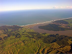 Port Waikato, l'estuario del fiume