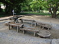 Wasserparcours auf Kinderspielplatz