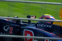 Mark Webber came into his home Grand Prix hoping to finish higher than his personal best of fifth place. Webber 2012 Australian Grand Prix.jpg