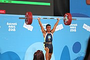 Deutsch: Gewichtheben bei den Olympischen Jugendspielen 2018; Tag 2, 10. Oktober 2018; Jungen 62 kg English: Weightlifting at the 2018 Summer Youth Olympics at 8 October 2018 – Boys' 62 kg