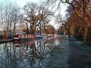 Woking Town in Surrey, England