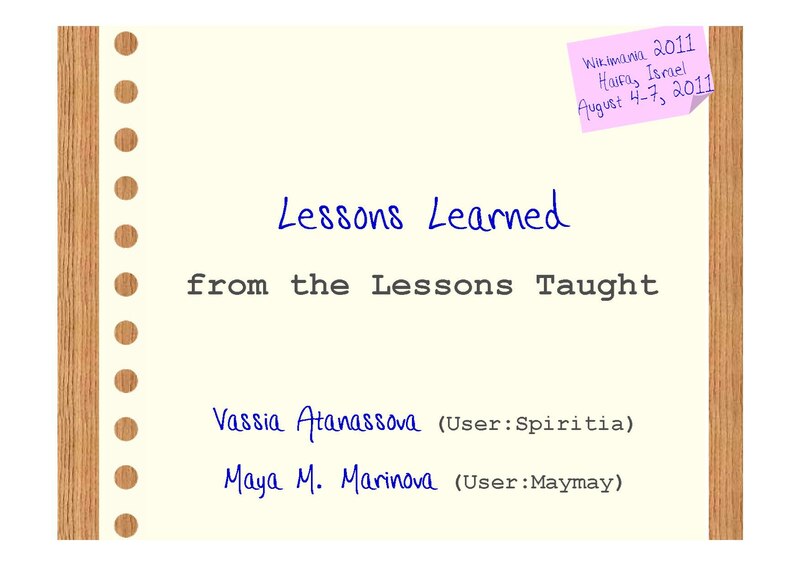 File:Wikimania 2011- Lessons Learned from the Lessons Taught - Atanassova, Marinova.pdf