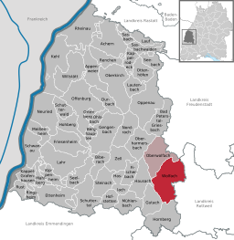 Läget för Wolfach i Ortenaukreis