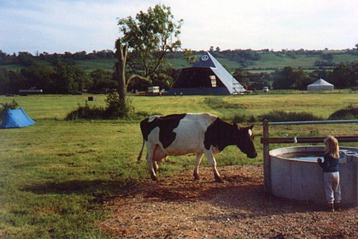 Worthy Farm, de festivallocatie, in 1983