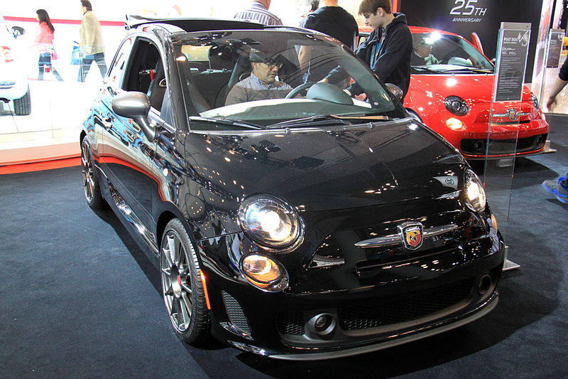 File:"14 - ITALIAN Sports car - Fiat 500 c Abarth at the 2014 New York International Auto Show black coupé.jpg