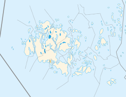 Byns läge på Åland.