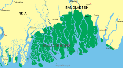 Map of the Sundarbans