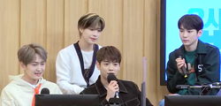 Shinee during the Cultwo Show on SBS Power FM, on February 23, 2021. syaini(SHINee) dusitalcul keoltusyo 01.png