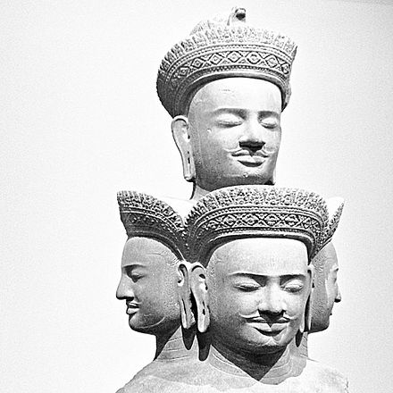 The 10th century five headed Shiva, Sadashiva, Cambodia
