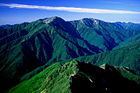 南アルプスの夏山（荒川岳）