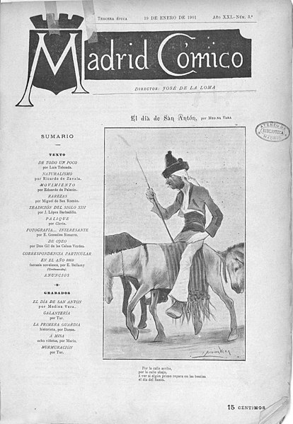 File:1901-01-19, Madrid Cómico, El día de San Antón, Medina Vera.jpg