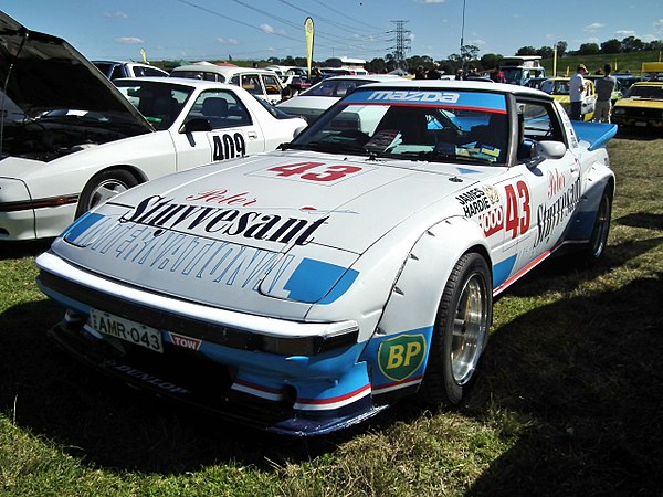Allan Moffat won the championship driving a Mazda RX-7 similar to that pictured above