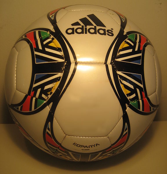 A replica of The Adidas Kopanya (the official match ball of the 2009 FIFA Confederations Cup) with the traditional 32-panel structure. The official ma