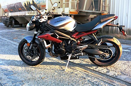 2014 Triumph Street Triple R 2014 Triumph Street Triple R matte graphite left 2.JPG