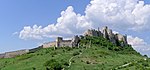 Castle ruins on the top of the hill