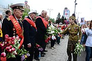 Русский: День Победы в Донецке