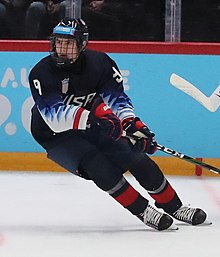 2020-01-18 Ice hockey at the 2020 Winter Youth Olympics – Men's tournament – Preliminary round – USA vs. Finland (Martin Rulsch) 094 (cropped).jpg