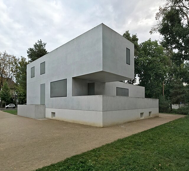 Modern reconstruction of Gropius's house in Dessau. It was destroyed during World War II. This reconstruction was not built as an exact replica of the