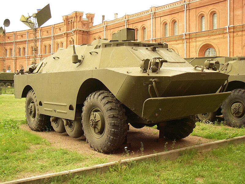 File:9P148 vehicle with 9M111, 9M111M, 9M113 missiles of anti-tank complex «Konkurs» in Military-historical Museum of Artillery, Engineer and Signal Corps in Saint-Petersburg, Russia.jpg